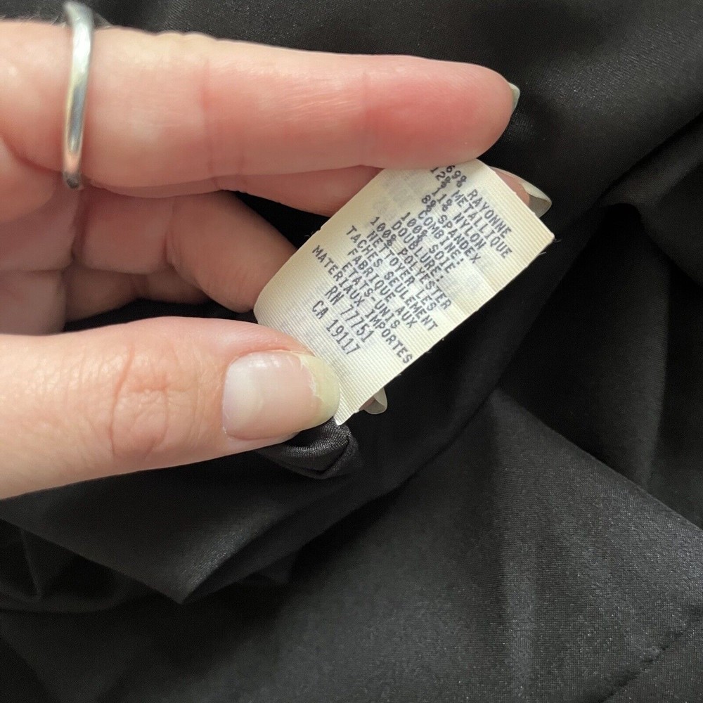 Vintage Betsey Johnson Dress Black Silver Mini Tunic - Picture 8 of 9